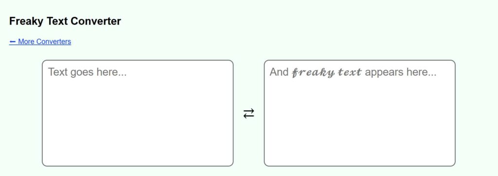 Freaky Text Converter